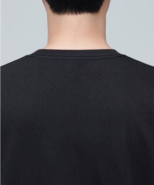 MUSINSA STANDARD（ムシンサスタンダード）の「レイヤードクルーネック長袖Tシャツ_ロング丈 [ブラック]（Tシャツ/カットソー・メンズ・その他・SMALL/MEDIUM/LARGE/X-SMALL）」の6枚目の写真