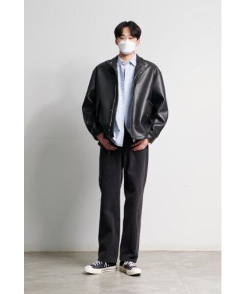 MUSINSA STANDARD（ムシンサスタンダード）の「レイヤードクルーネック長袖Tシャツ_ロング丈 [ブラック]（Tシャツ/カットソー・メンズ・その他・SMALL/MEDIUM/LARGE/X-SMALL）」の10枚目の写真