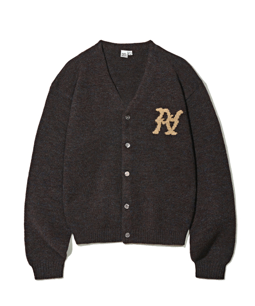 Ordinary knit cardigan — коричневый вязаный кардиган, блузон
