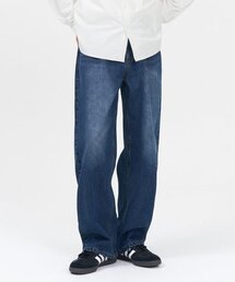 モアワイドデニムパンツ (MEDIUM INDIGO)