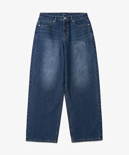 TOFFEE(トフィー)の「モアワイドデニムパンツ (MEDIUM INDIGO)(デニムパンツ・メンズ・その他・SMALL/MEDIUM/X-LARGE/LARGE)」の2枚目の写真