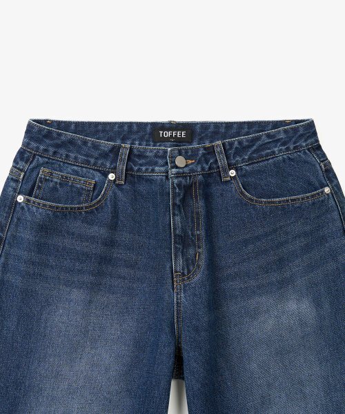 TOFFEE(トフィー)の「モアワイドデニムパンツ (MEDIUM INDIGO)(デニムパンツ・メンズ・その他・SMALL/MEDIUM/X-LARGE/LARGE)」の3枚目の写真
