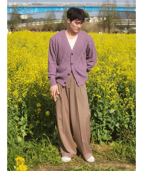 MUSINSA STANDARD(ムシンサスタンダード)の「スーパーワイドヒドゥンバンディングスラックス【ダスティベージュ】(スラックス・メンズ・その他・27/28/29/34/32/30/31/33/26/40/38/42/36)」の16枚目の写真