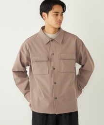 SHIPS Colors:〈洗濯機可能〉バックフリース ストレッチ ボックス シャツ◇