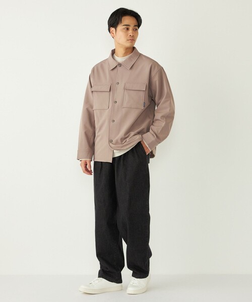 SHIPS Colors(シップス カラーズ)の「SHIPS Colors:〈洗濯機可能〉バックフリース ストレッチ ボックス シャツ◇(シャツ/ブラウス・メンズ・ネイビー/ベージュ/ブラック・X-LARGE/LARGE/MEDIUM)」の21枚目の写真