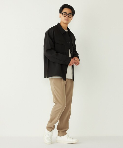 セール】SHIPS Colors:〈洗濯機可能〉バックフリース ストレッチ