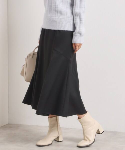 ITS'DEMO（イッツデモ）の「【手洗い可/ウエストゴム】ヘリンボーンマーメイドスカート（スカート・レディース・チャコールグレー/チャコール/ブラック・00）」の8枚目の写真