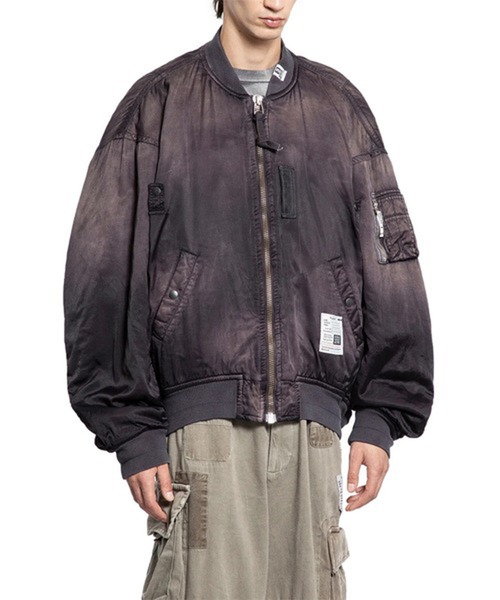 MIHARAYASUHIRO（ミハラヤスヒロ）の「【MIHARAYASUHIRO/ミハラヤスヒロ】AGED FLIGHT JACKET（ブルゾン・メンズ・ブラック/カーキ・46/48）」の3枚目の写真