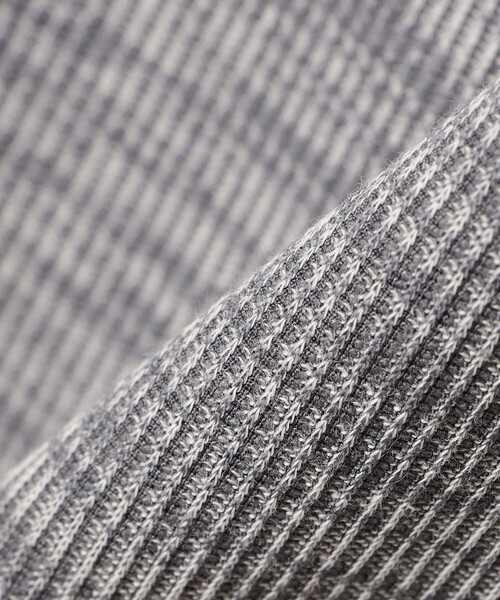 BEAMS（ビームス）の「ダブルフェイス リブ ロングスリーブ（Tシャツ/カットソー・メンズ・グレー/ネイビー・S/XL/L/M）」の6枚目の写真