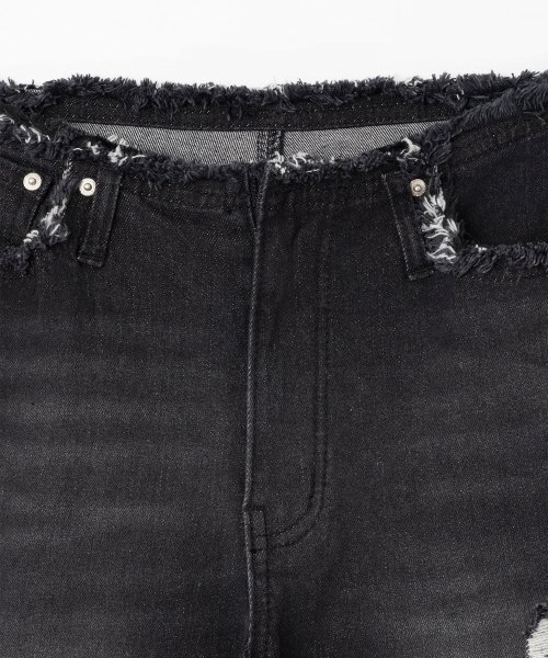 MILLO WOMEN（ミロウーマン）の「カットオフウエスタンジーンズ[ブラック]（デニムパンツ・レディース・その他・MEDIUM/SMALL）」の4枚目の写真