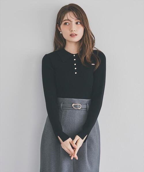 SWINGLE（スウィングル）の「日本製センタースリットタイトスカート（スカート・レディース・ライトグレー/ネイビー/ブラウン・SMALL/MEDIUM）」の8枚目の写真