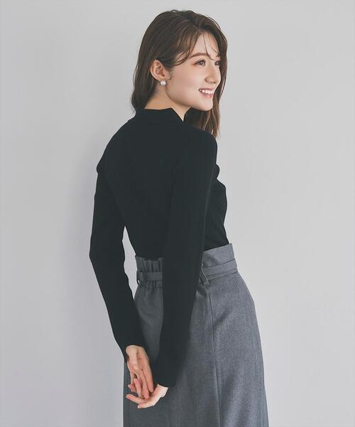 SWINGLE（スウィングル）の「日本製センタースリットタイトスカート（スカート・レディース・ライトグレー/ネイビー/ブラウン・SMALL/MEDIUM）」の9枚目の写真