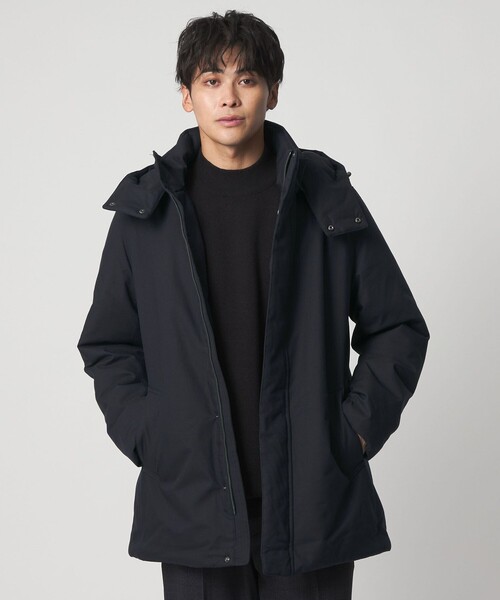 A DAY IN THE LIFE UNITED ARROWS(アデイインザライフユナイテッドアローズ)の「メランジ ミドル フードブルゾン-撥水-<A DAY IN THE LIFE>(ブルゾン・メンズ・ダークグレー/ブラック/ネイビー・L/XL/M)」の12枚目の写真