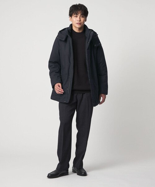 A DAY IN THE LIFE UNITED ARROWS(アデイインザライフユナイテッドアローズ)の「メランジ ミドル フードブルゾン-撥水-<A DAY IN THE LIFE>(ブルゾン・メンズ・ダークグレー/ブラック/ネイビー・L/XL/M)」の14枚目の写真