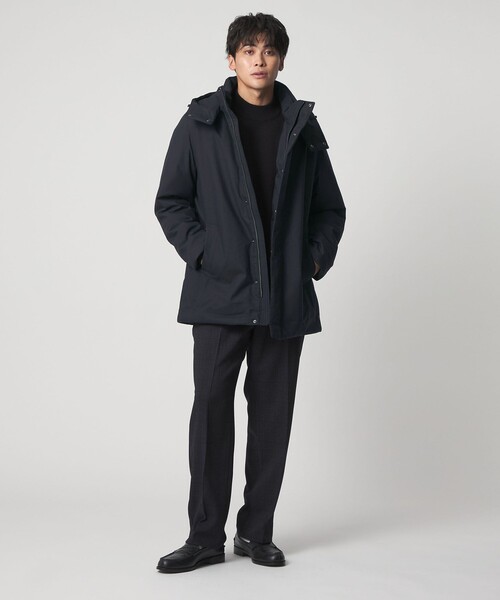 A DAY IN THE LIFE UNITED ARROWS(アデイインザライフユナイテッドアローズ)の「メランジ ミドル フードブルゾン-撥水-<A DAY IN THE LIFE>(ブルゾン・メンズ・ダークグレー/ブラック/ネイビー・L/XL/M)」の15枚目の写真