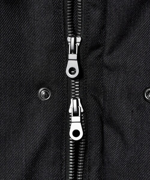 A DAY IN THE LIFE UNITED ARROWS(アデイインザライフユナイテッドアローズ)の「メランジ ミドル フードブルゾン-撥水-<A DAY IN THE LIFE>(ブルゾン・メンズ・ダークグレー/ブラック/ネイビー・L/XL/M)」の8枚目の写真