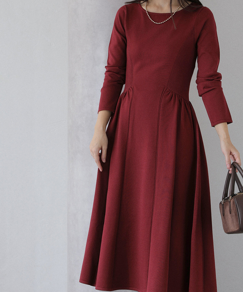 フィットフレアニットワンピース（ワンピース）｜La TOTALITE