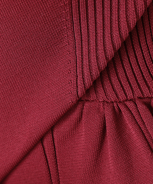 La TOTALITE(ラトータリテ)の「フィットフレアニットワンピース(ワンピース・レディース・ブラック/ボルドー/グリーン・FREE)」の16枚目の写真