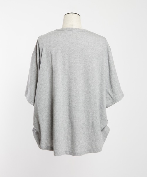 gomme(ゴム)の「パルテノンサイドタックT(Tシャツ/カットソー・レディース・グレー/ブラック/ホワイト・MEDIUM)」の19枚目の写真