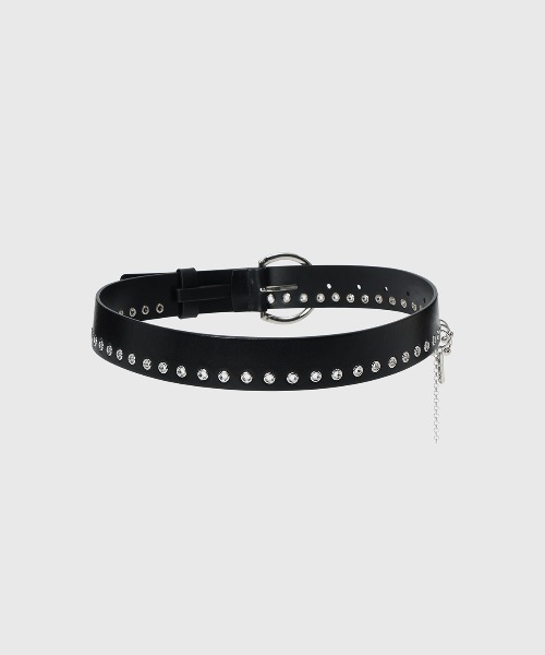 JOSE MOON(ジョゼムーン)の「EYELETS LEATHER BELT/アイレットレザーベルト(ベルト・レディース・ブラック・FREE)」の4枚目の写真
