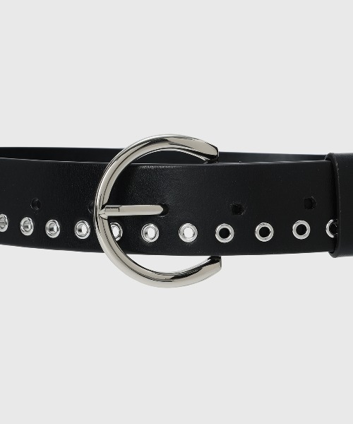 JOSE MOON(ジョゼムーン)の「EYELETS LEATHER BELT/アイレットレザーベルト(ベルト・レディース・ブラック・FREE)」の5枚目の写真