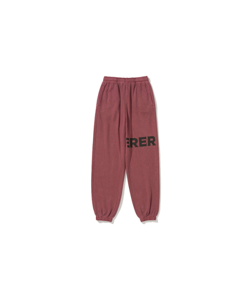ERER（エルエル）の「[UN] ERER スウェットジョガーパンツ ワイン（スウェットパンツ・レディース・Wine・1/3/5）」の6枚目の写真