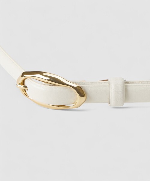 ANAYI（アナイ）の「【Eternal Line 2026】モチーフバックルスライドベルト（ベルト・レディース・オフホワイト/ブラック・FREE）」の7枚目の写真