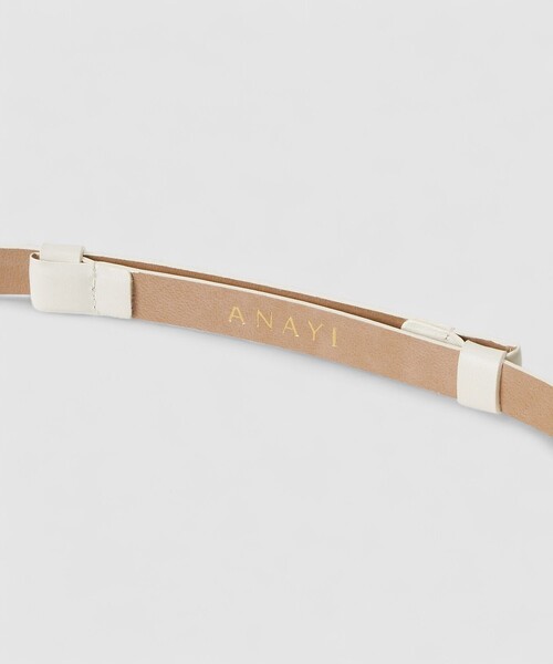 ANAYI（アナイ）の「【Eternal Line 2026】モチーフバックルスライドベルト（ベルト・レディース・オフホワイト/ブラック・FREE）」の8枚目の写真