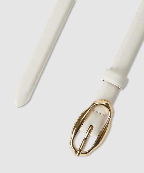 ANAYI（アナイ）の「【Eternal Line 2026】モチーフバックルスライドベルト（ベルト・レディース・オフホワイト/ブラック・FREE）」の9枚目の写真