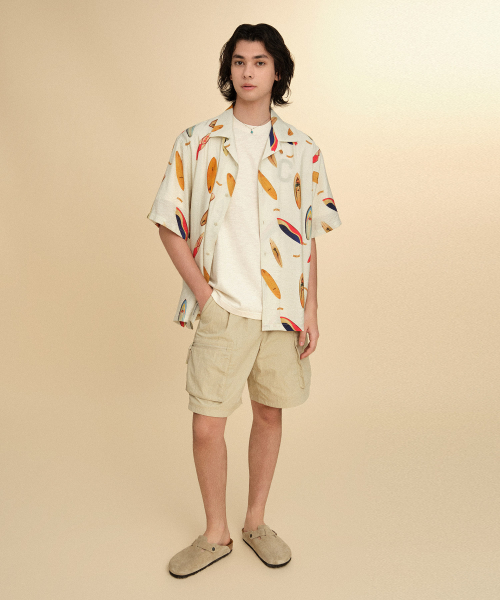 COVERNAT（カバーナット）の「ウーブンユーティリティレギュラーカーゴショーツBeige（その他パンツ・レディース・その他・SMALL/MEDIUM/LARGE/X-LARGE/XX-LARGE）」の4枚目の写真