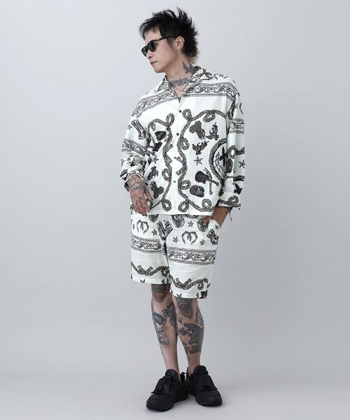 ms6338- PROPA9ANDA×EGO WESTERNBANDANA SHIRTS ウエスタンバンダナ