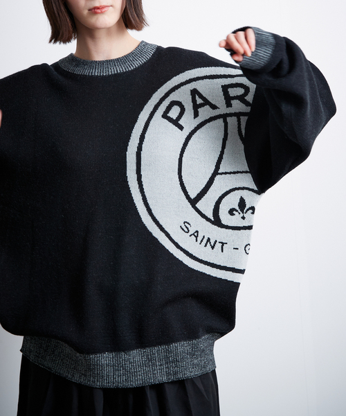 PARIS SAINT-GERMAIN（パリサンジェルマン）の「【Paris Saint-Germain / パリ・サン＝ジェルマン】 JP Emblem knit pullover（ニット/セーター・メンズ・ブラック/チャコールグレー・LARGE/MEDIUM）」の22枚目の写真