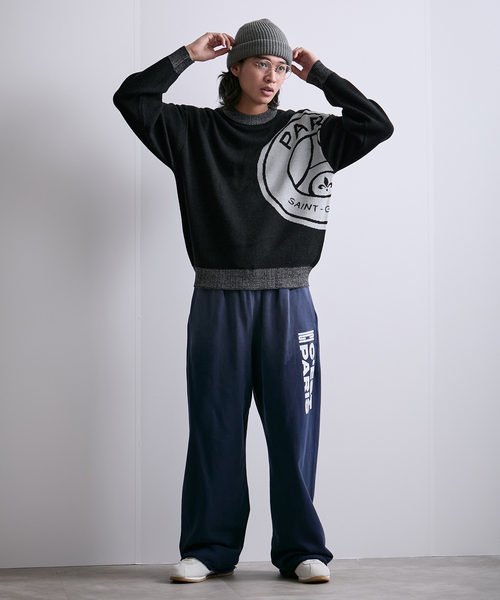 PARIS SAINT-GERMAIN（パリサンジェルマン）の「【Paris Saint-Germain / パリ・サン＝ジェルマン】 JP Emblem knit pullover（ニット/セーター・メンズ・ブラック/チャコールグレー・LARGE/MEDIUM）」の15枚目の写真