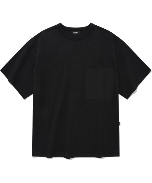 ウーブンミックスTシャツブラック