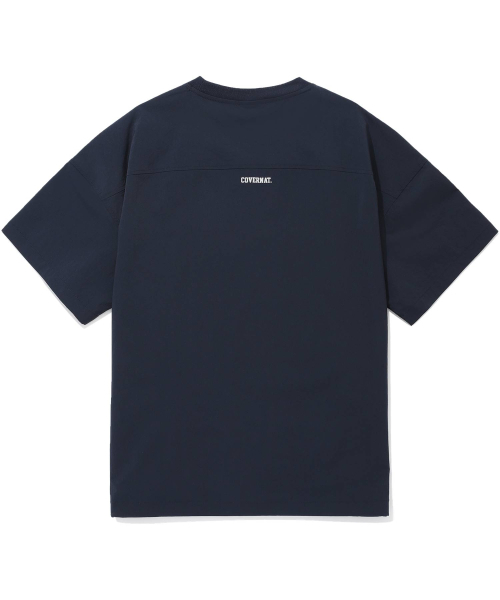 COVERNAT(カバーナット)の「カレッジテックナイロンTシャツネイビー(Tシャツ/カットソー・レディース・その他・MEDIUM/SMALL/X-LARGE/X-SMALL/LARGE)」の2枚目の写真