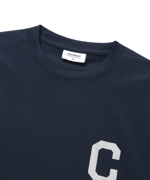 COVERNAT(カバーナット)の「カレッジテックナイロンTシャツネイビー(Tシャツ/カットソー・レディース・その他・MEDIUM/SMALL/X-LARGE/X-SMALL/LARGE)」の3枚目の写真