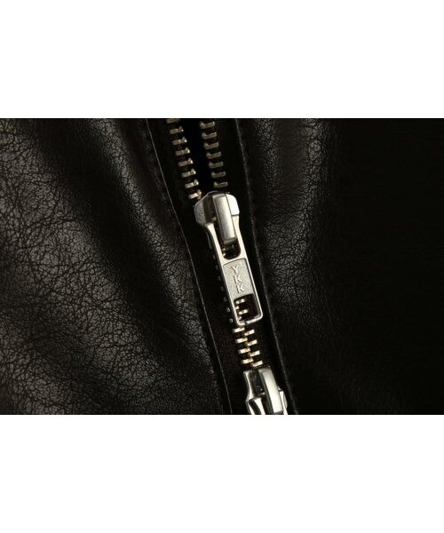 BASEMOMENT(ベースモーメント)の「レザー バイカージャケット ダークブラウン(ライダースジャケット・レディース・その他・LARGE/MEDIUM)」の6枚目の写真
