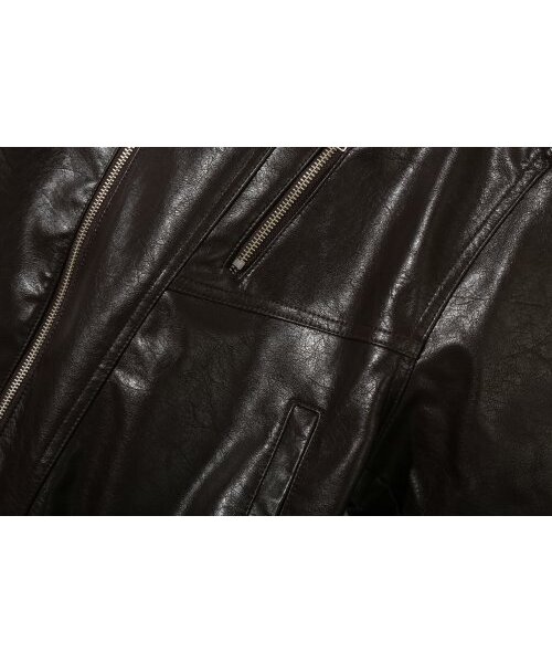 BASEMOMENT(ベースモーメント)の「レザー バイカージャケット ダークブラウン(ライダースジャケット・レディース・その他・LARGE/MEDIUM)」の9枚目の写真