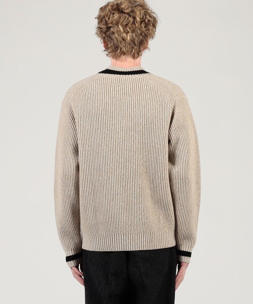 TOMORROWLAND Tricot ウールカシミヤ メランジニット Vネックプル