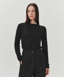 Layered Long Sleeve T-shirt - Black