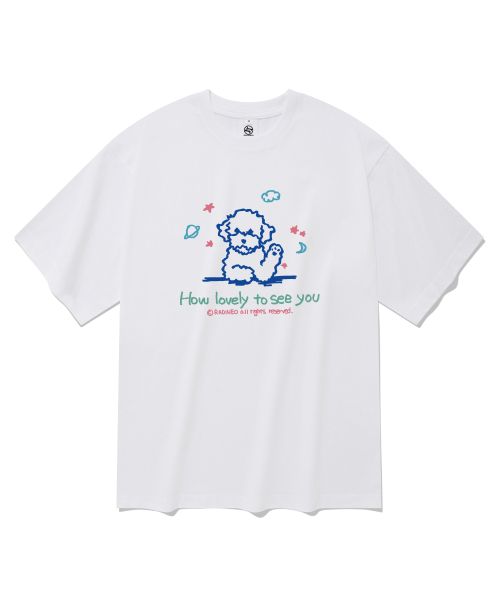 RADINEO(ラディネオ)の「ラブリー半袖Tシャツホワイト(Tシャツ/カットソー・メンズ・その他・SMALL/MEDIUM/LARGE/X-LARGE)」の1枚目の写真