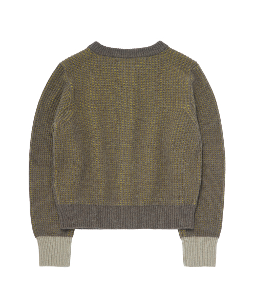 COTTE(コッテ)の「アーガイルツートンリブニットジップアップ(ブラウン)(ニット/セーター・レディース・その他・size2/size1)」の3枚目の写真