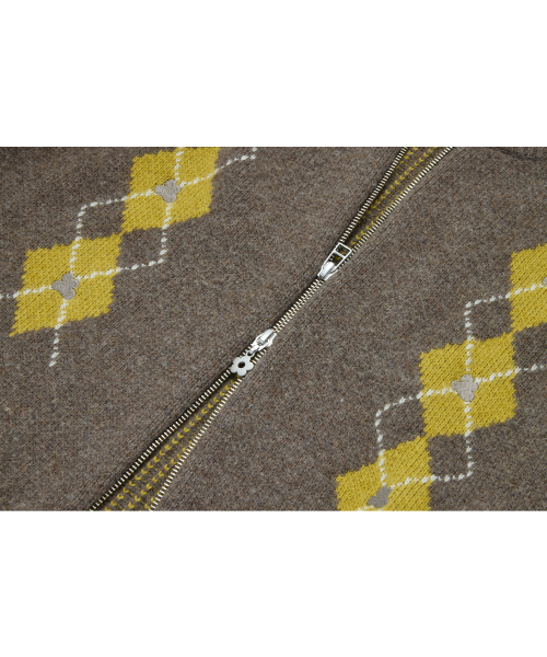 COTTE(コッテ)の「アーガイルツートンリブニットジップアップ(ブラウン)(ニット/セーター・レディース・その他・size2/size1)」の5枚目の写真