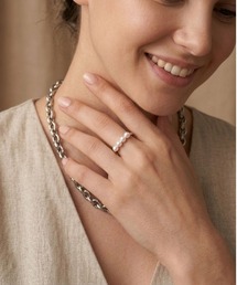 Karlas | OKKO 貝パール Iラインフリーリング シルバー N194SV(リング)