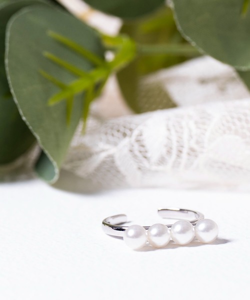 Karlas（カルラス）の「OKKO 貝パール Iラインフリーリング シルバー N194SV（リング・レディース・シルバー・FREE）」の10枚目の写真