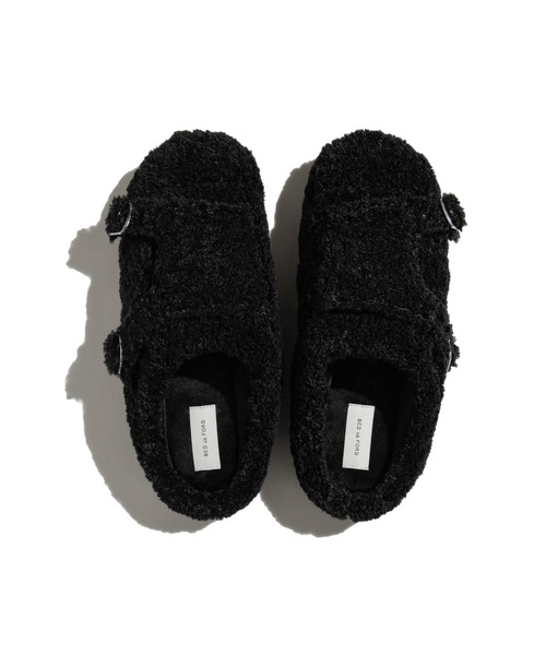 SUBU(スブ)の「SUBU × BEDj.w.FORD / Teddy - Black(サンダル・メンズ・ブラック・2/3)」の1枚目の写真