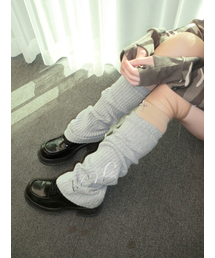 HETIT（ヘティ）の「ギャルルーズレッグウォーマー（ライトグレー）（レッグウォーマー・レディース）」