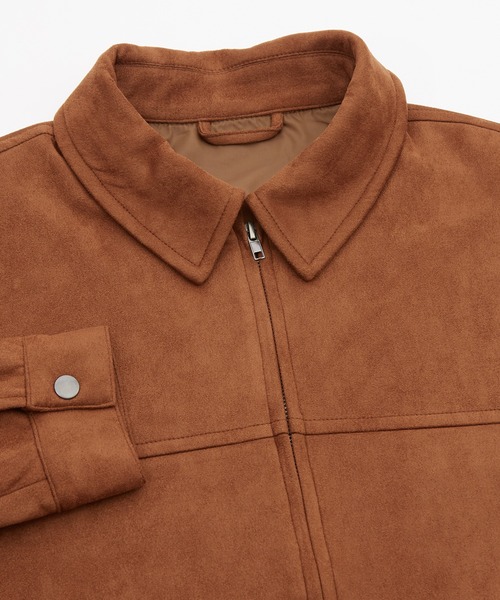 improves（インプローブス）の「スエードタッチスイングトップ（ブルゾン・メンズ・ライトグレー/キャメル・MEDIUM/SMALL/X-LARGE/LARGE）」の4枚目の写真