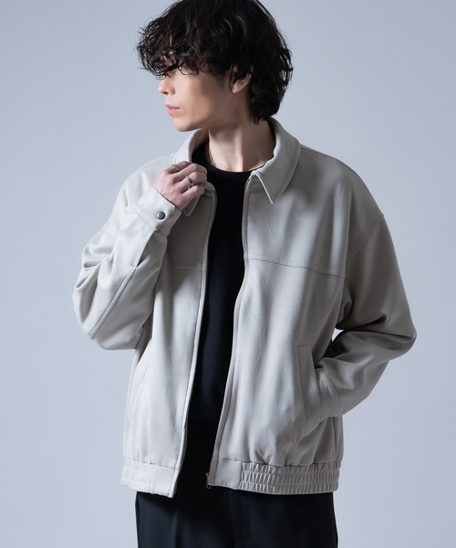 improves（インプローブス）の「スエードタッチスイングトップ（ブルゾン・メンズ・ライトグレー/キャメル・MEDIUM/SMALL/X-LARGE/LARGE）」の13枚目の写真