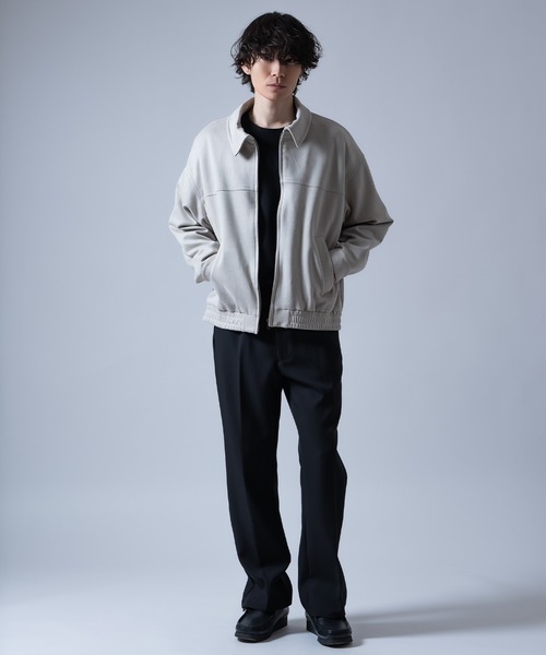 improves（インプローブス）の「スエードタッチスイングトップ（ブルゾン・メンズ・ライトグレー/キャメル・MEDIUM/SMALL/X-LARGE/LARGE）」の14枚目の写真